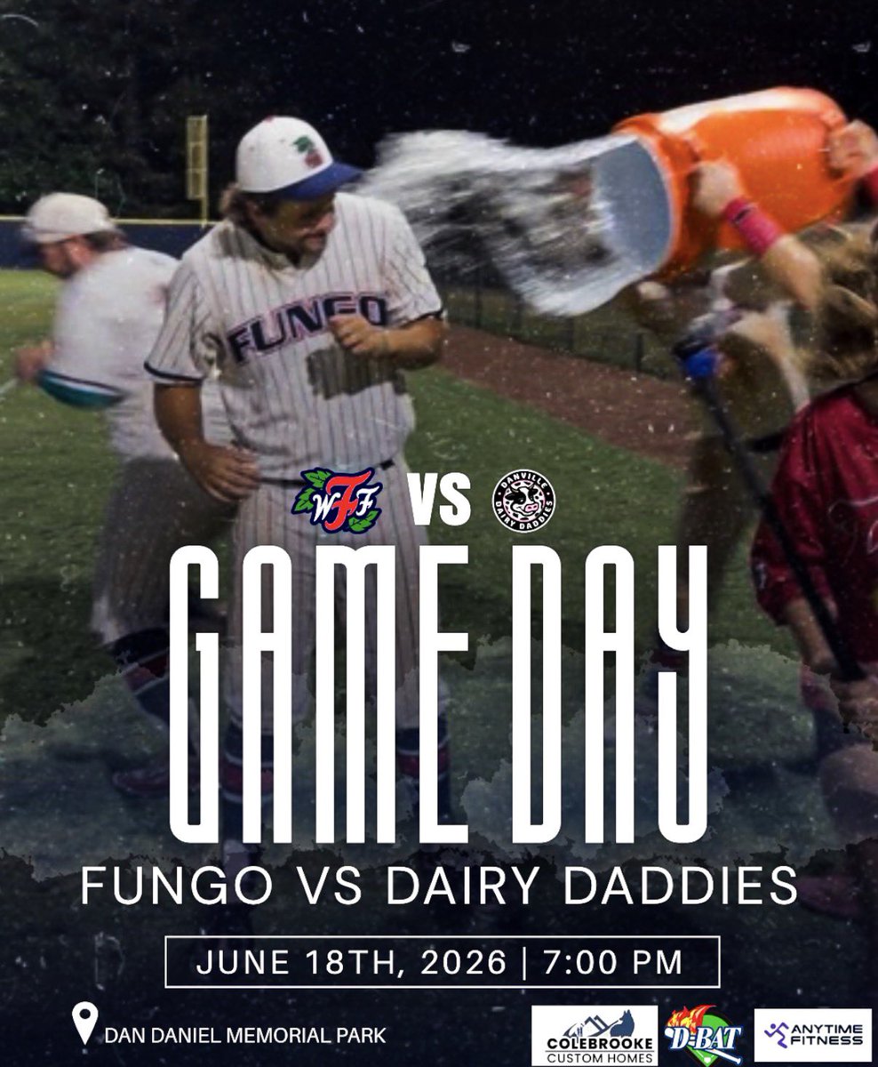 RollFUNGO's tweet photo. 🚌 Gameday in Danville 🚌
Fungo takes on the Danville Dairy Daddies tonight at 7:00 in Danville! #rollfungo https://t.co/mUtScBwgH4