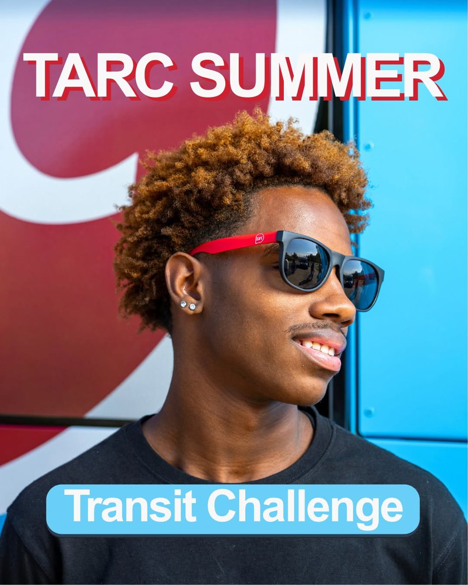 ridetarc's tweet photo. 🚨 Last Chance to Join the TARC Transit Challenge!
Ride. Log. Win. 🚌

Log your TARC trips by Sunday, June 28, on the Every Commute Counts page for a shot one of 10 grand prizes!

🎁 Win TARC gear, gift cards & more
✅ Each ride = one entry
🚨 Ride at least once to be eligible for the grand prize

Don't miss out — log your rides now!
Learn more & register → https://t.co/tJ0EMtqHAW
