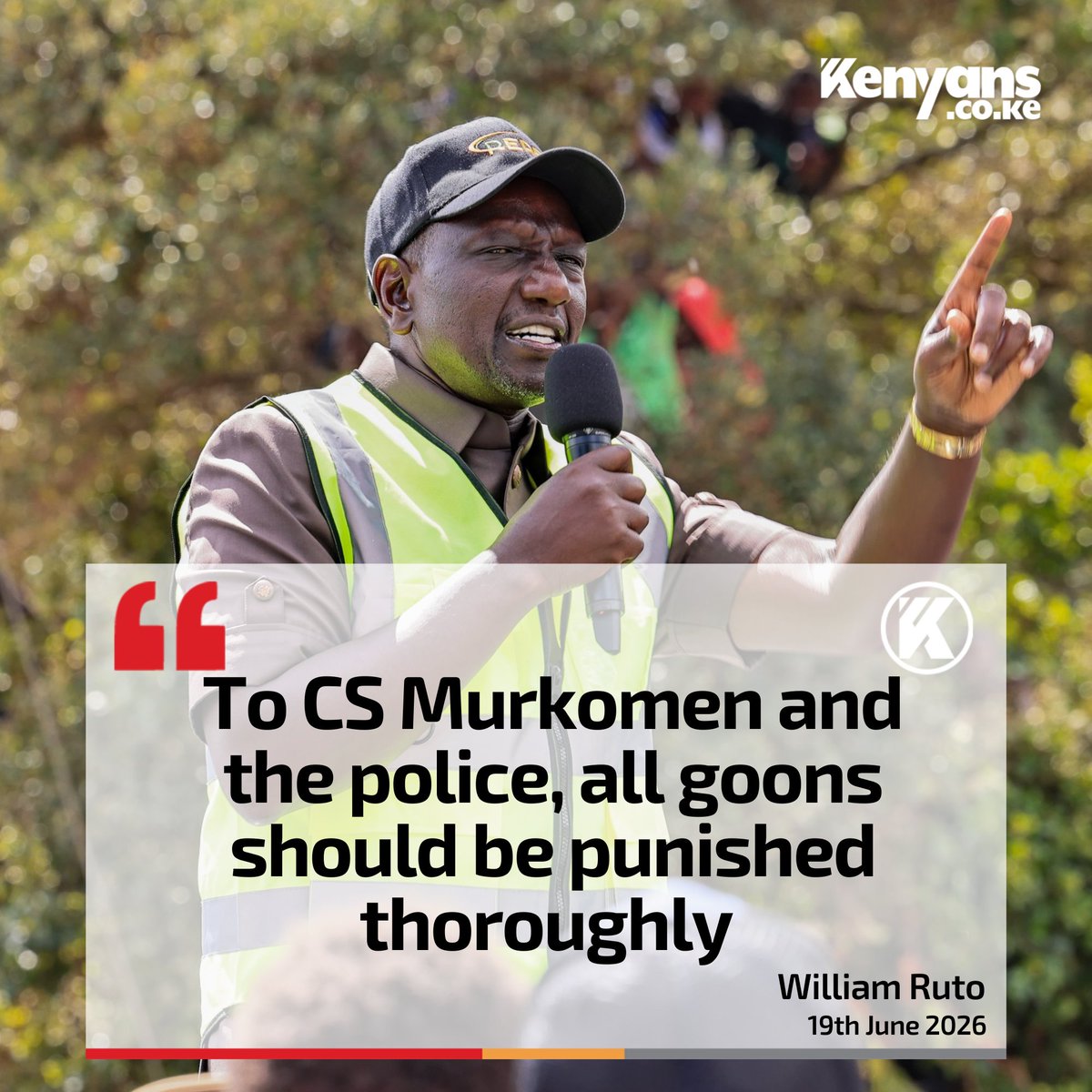 Kenyans's tweet photo. All goons should be punished thoroughly - President Ruto https://t.co/rKzSv7DgQO