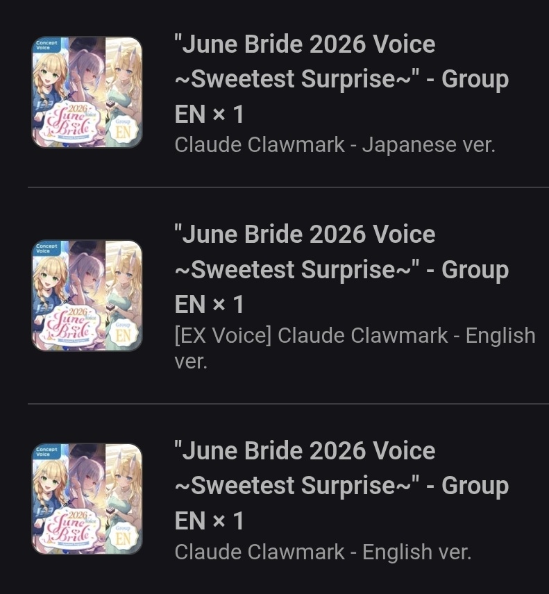 turtle_ey's tweet photo. PSA asking you to buy #ClaudeClawmark June Bride 2026 VP if you can afford it 📣👍
You will NOT regret! Prepare to scream into your pillow and kick your feet around listening to this wonderful man and his attractive voice ❔️🧤 #ClaudeKoe https://t.co/COWRfo46N1