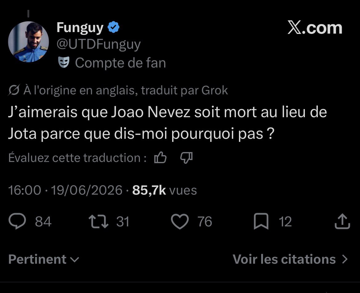 NoahJrr's tweet photo. L’harcèlement a l’encontre de Joao Neves suite à son itw prends une ampleur beaucoup trop grave ( insulte sur sa défunte mère , insulte à sa femme et autres formes d’harcèlement) , puis je tombe sur ce tweet qui est vraiment dégoûtant . Il faut punir les gens qui écrivent ça https://t.co/qL3bUZb5C6