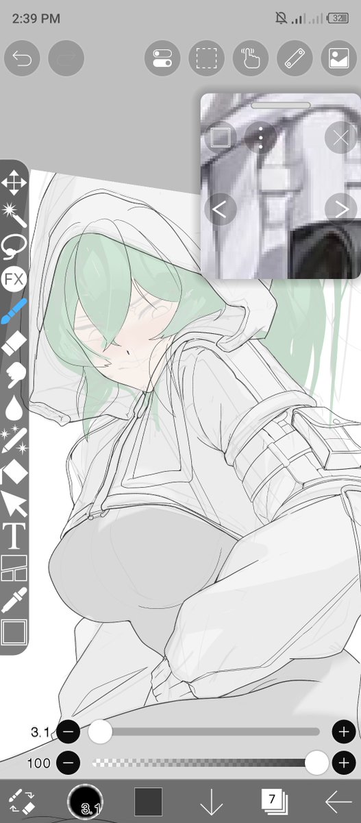 bonsaiywe's tweet photo. Wip fanart😋 #fluorite #arknightsEndfield‌ https://t.co/dkfvEdqFbz
