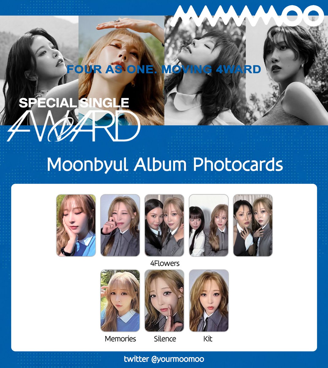 MAMAMOO] Special Single – 4WARD Album Photocard Member Template
