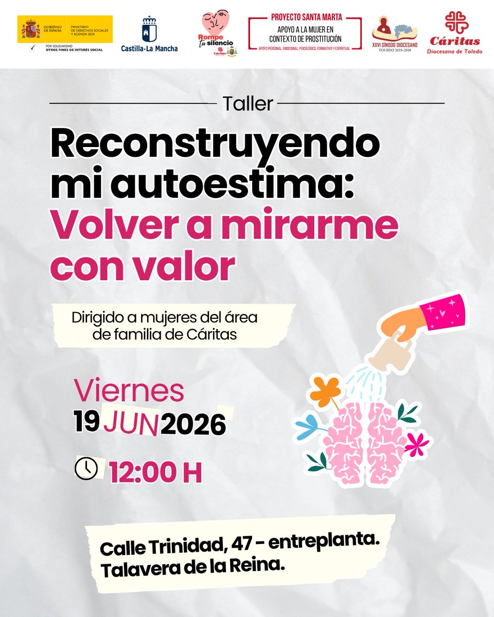 caritasto's tweet photo. Taller Reconstruyendo mi autoestima en #Talavera con mujeres acompañadas por el #areafamilia @rompetusilencio1 @proyectomater https://t.co/4KqSSevNeB