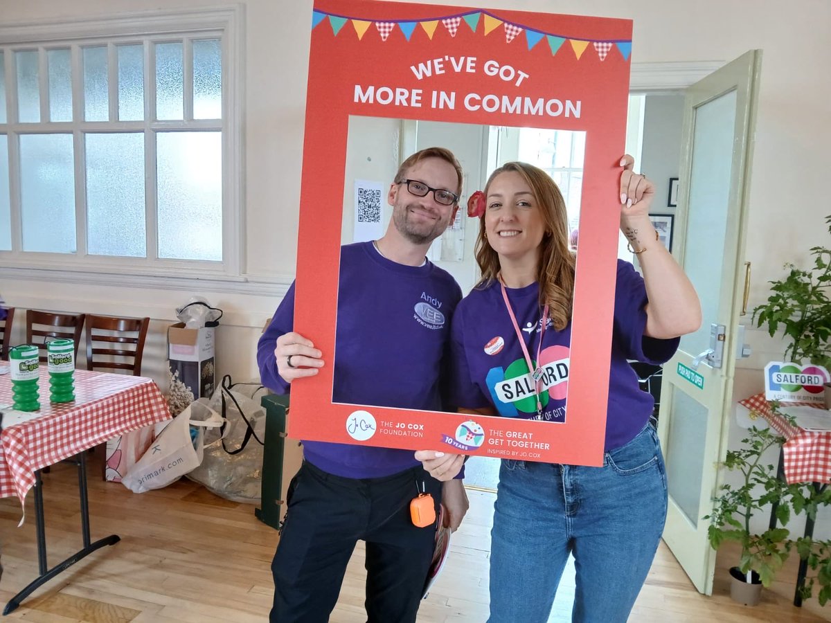 MattersSalford's tweet photo. @great_together Salfords Great Get together today in Eccles! Thanks everyone coming and connecting! What a great turn out for from our community showing we’ve got more in common than divides us #Salford #moreincommon https://t.co/DnLUXLRdxQ