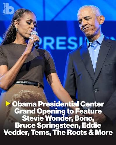 rickspence's tweet photo. At the opening of the new Obama Presidential Center in Chicago, Barack was asked "What happened?" to his Hope+Change agenda.
"It’s still out there,” Obama said.
“I want people to go in there and be reminded of what’s possible. We can join together and make the country better." https://t.co/ZQVCqytM7K