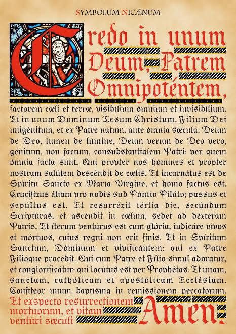 The Nicene Creed was written at a meeting called and chaired by a Roman ...