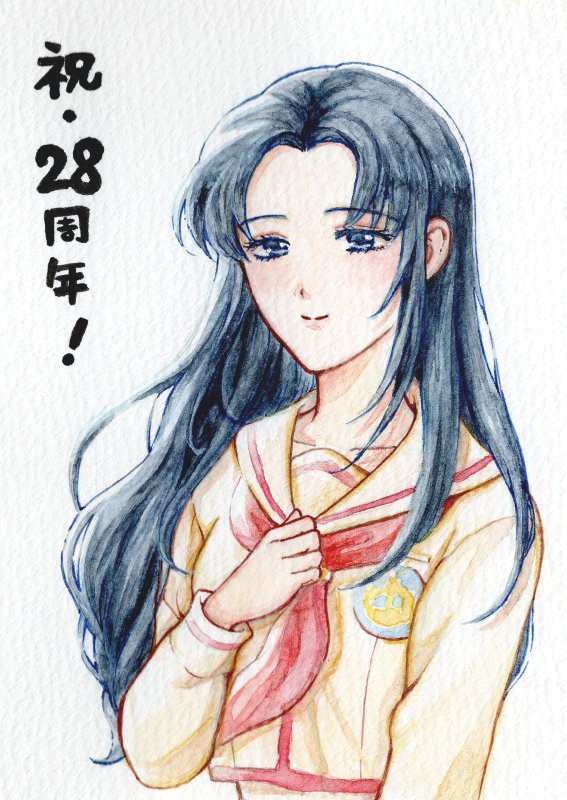 rb_shallop's tweet photo. 周年お祝い絵、どうにも悔いが残ったのでリトライしました…ッ！昨夜投稿ver.をご覧くださった方々、ありがとうございました✨

改めまして、28周年おめでとう！【愛】 https://t.co/QfXvVZAwU6