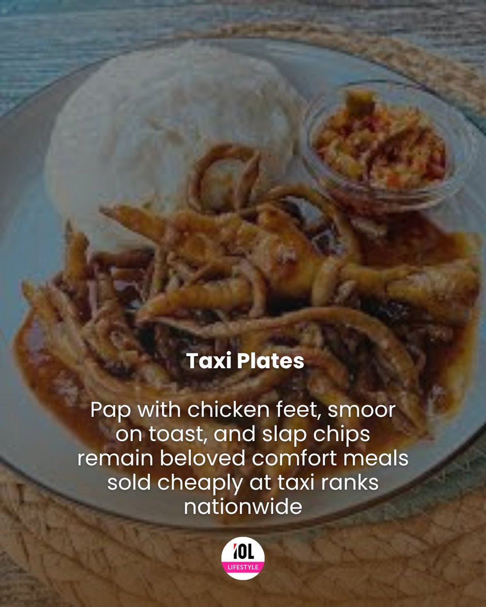 IOL_Leisure's tweet photo. Pap with chicken feet slap chips and smoor on toast remain affordable comfort meals found at taxi ranks and homes. https://t.co/xnRZws6VdT