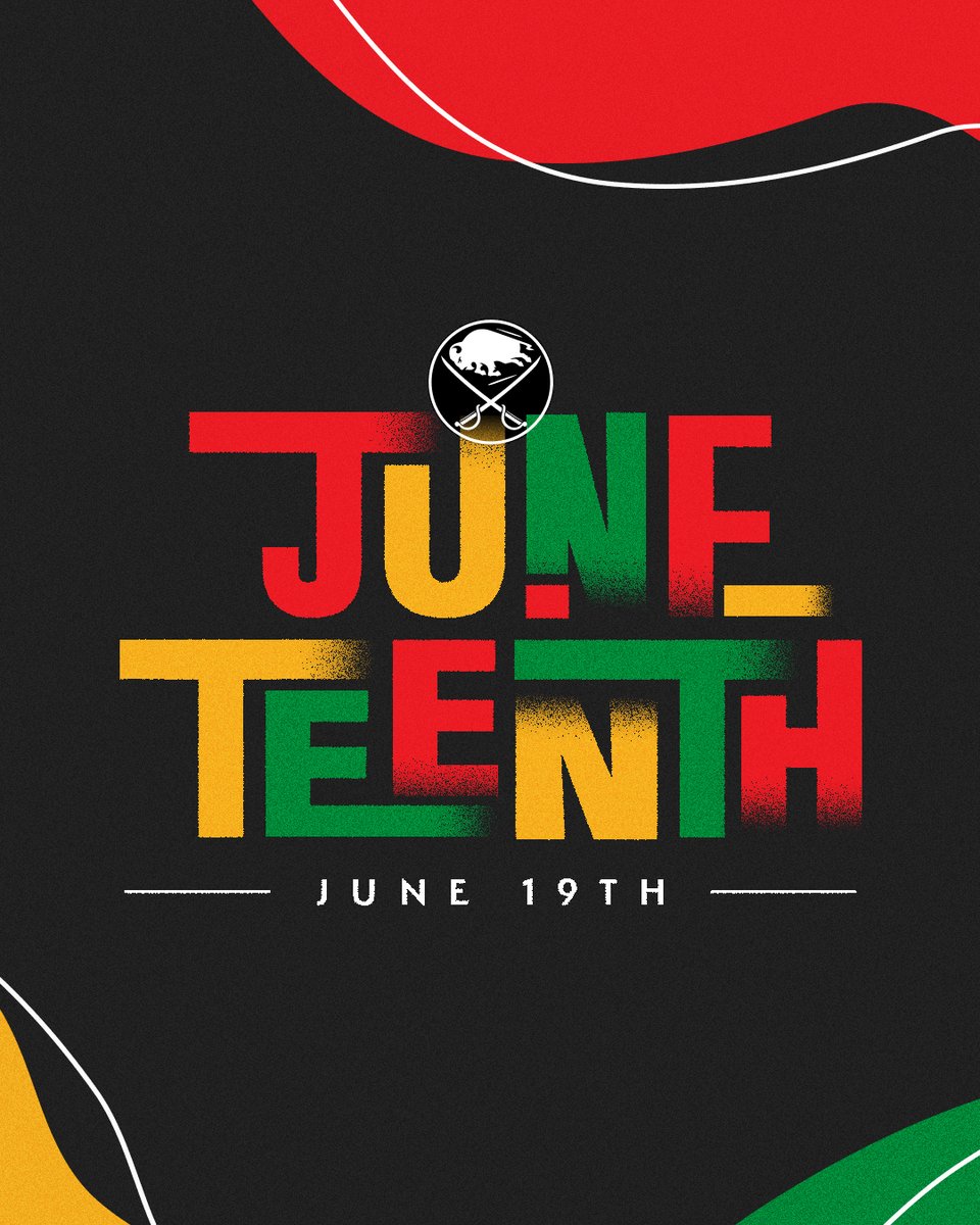 BuffaloSabres's tweet photo. Happy Juneteenth, sabrehood! https://t.co/C4QDEymAPC