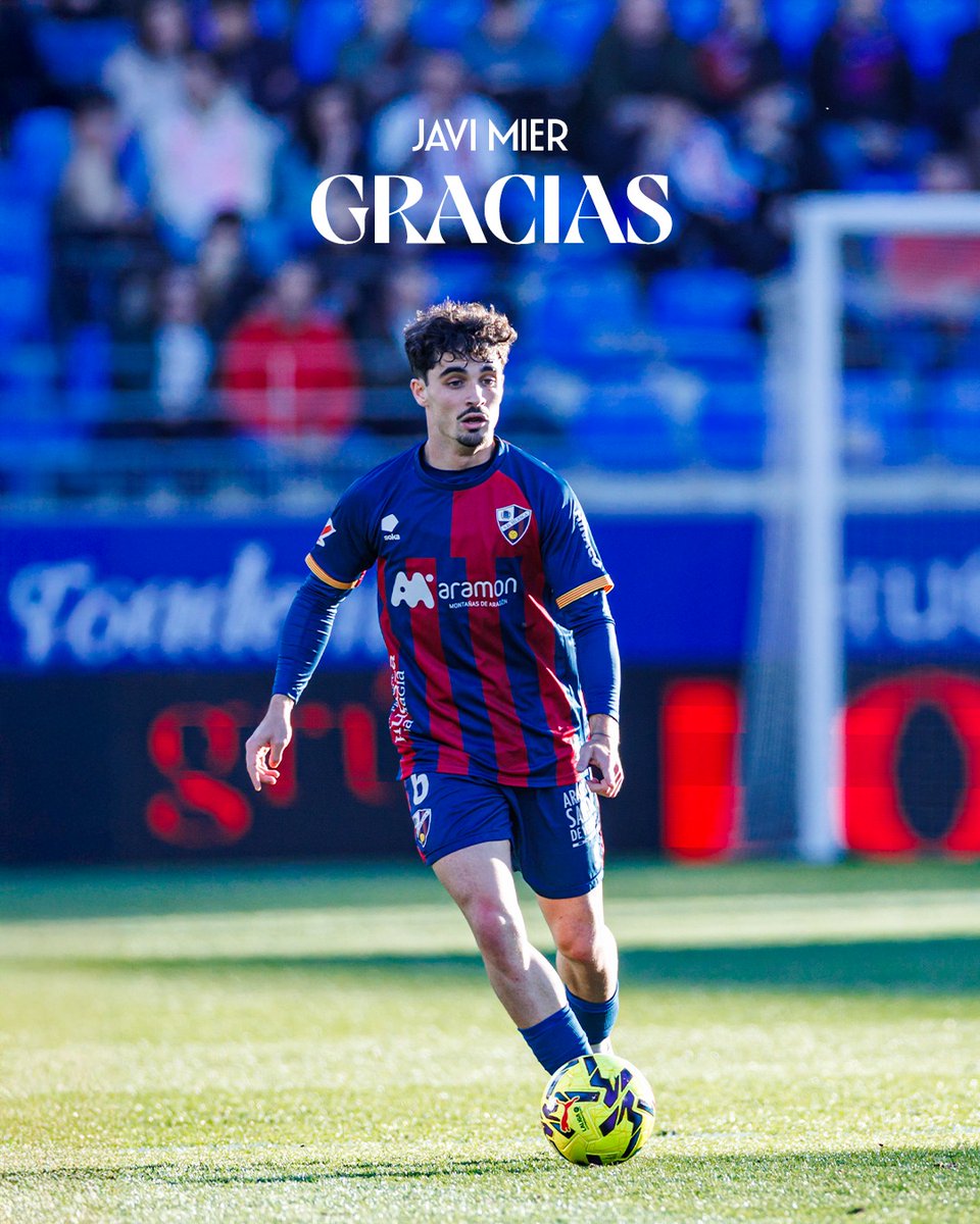 SDHuesca's tweet photo. OFICIAL | 𝙅𝙖𝙫𝙞 𝙈𝙞𝙚𝙧 no continuará en la SD Huesca.

➕  El centrocampista asturiano pone fin a su etapa como azulgrana tras tres temporadas en el club.

¡No rebles nunca, Javi!