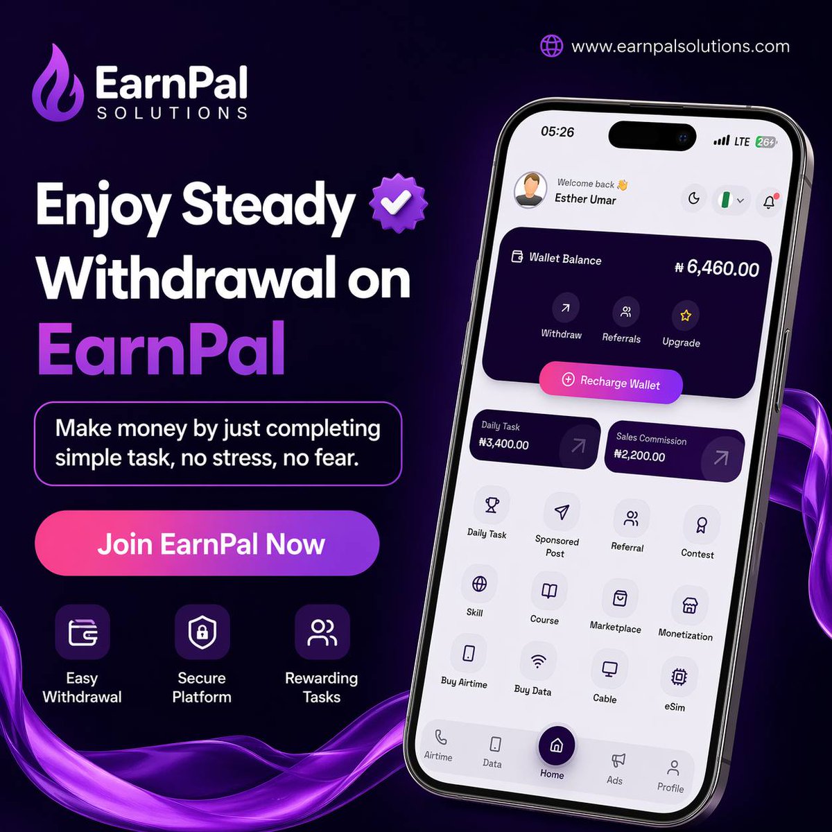 AmbWears's tweet photo. If your phone is not making you money, you’re using it wrong! 📱💸

Be honest… how many hours you don spend today just scrolling? 🤔
What if that same time can put money in your account?

With just an activation fee of ₦750, ₦1,500, ₦3,500, ₦5,500, or ₦11,000, you can start https://t.co/ldC50gOEju