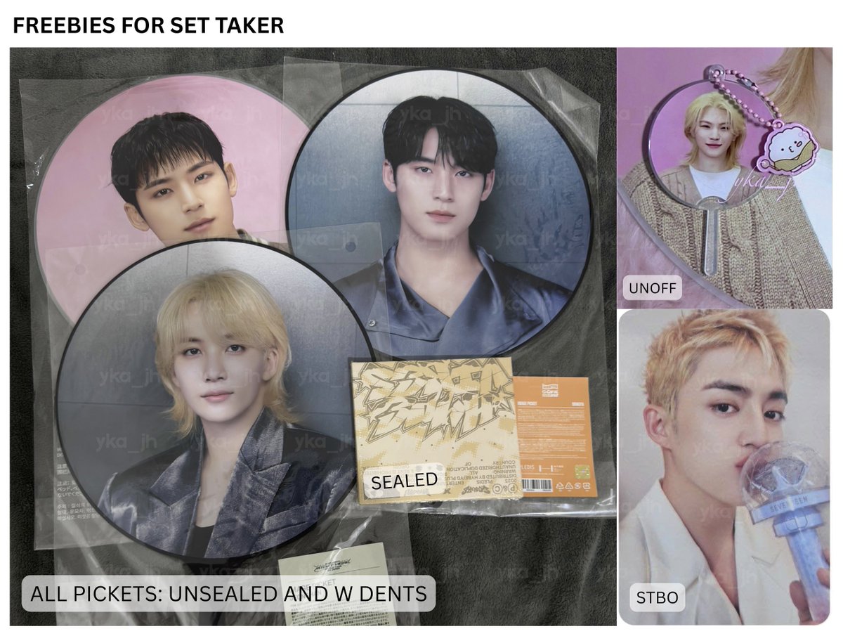 yka_jh's tweet photo. WTS LFB PH SEVENTEEN BIG SET

STRICTLY SELLING AS SET ONLY, but you’re welcome to host your own hatian

265 ea (686 pcs)
DOP: 40% nrdp 1 week upon OC, rb 6 weeks max

no need to inform me if you’ll host a hatian. to claim, DM me or reply mine + payment term

will also be cross-posting this on other platforms, so international takers are welcome! just note that you’ll shoulder the ISF, but prefer if you have a PH address

freebies for set taker:
- jeonghan 17rh jp picket (unsealed w dents)
- mingyu 17rh jp picket (unsealed w dents)
- mingyu cl24 picket (unsealed w dents)
- cxm compact album (sealed)
- scoups new_ caratzone pc
- woozi cl24 unoff mini picket