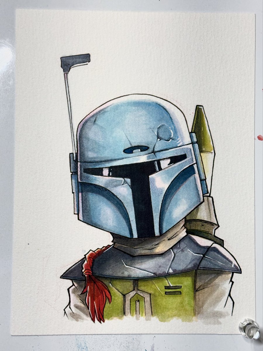Uminga720's tweet photo. Boba Fett ( Holiday Special &amp; First Appearance )sketch. I’m kind of becoming obsessed drawing these deep cut Star Wars portraits. He’s available in my shop ( https://t.co/dituZG0eIn ).

#mandolorian #bobafett #starwars https://t.co/okWliuh8v4