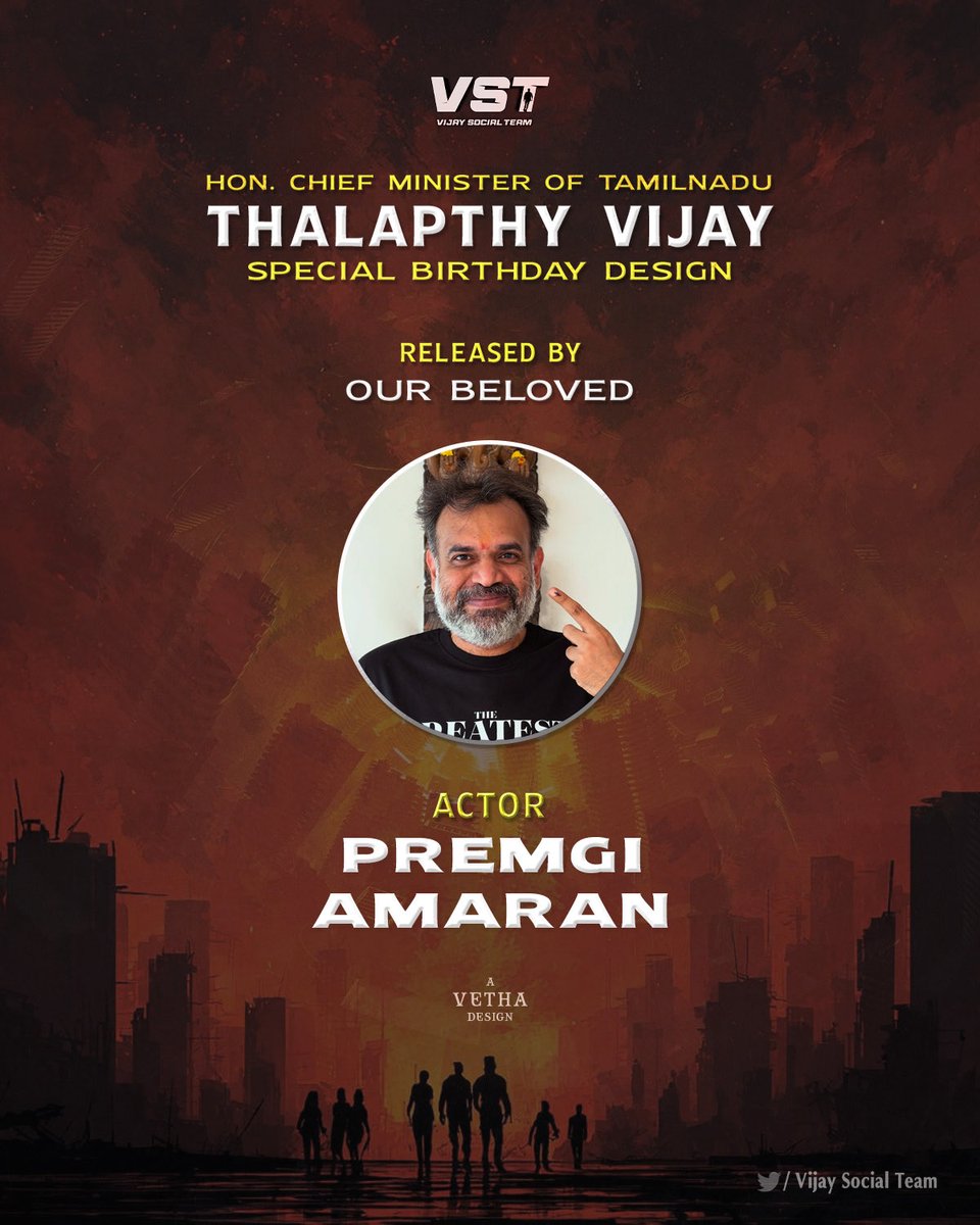 TST_Offcl's tweet photo. Happy to announce that our Tamilnadu CM’s Special Birthday Dp to be released by Actor @Premgiamaren na ❤️🫂

Date: 20-06-2026 🔐
Time: Evening 6pm ✅ https://t.co/4RGA6qvoHT