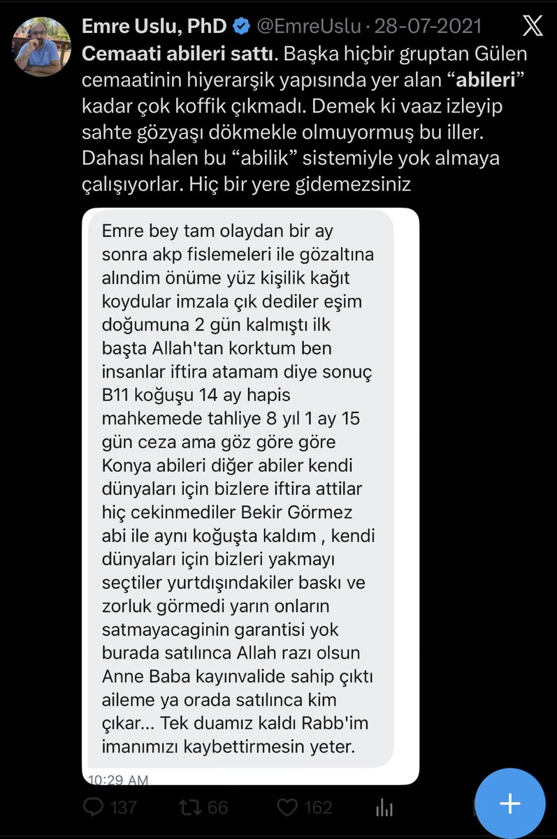 canmuro694's tweet photo. @EmreUslu Emoş! 
Sana kelepçeyi taktıkları anda çocukluğundan itibaren yaptıklarını ötmeye başlayacağına iddiaya girerim 😅

Sen Epçiler gibi Savcının Orspusu olmakla yetinmeyip Mübaşirin bile karısı olursun. 

Çember daralıyor 😉 https://t.co/7y5bVJXSzn