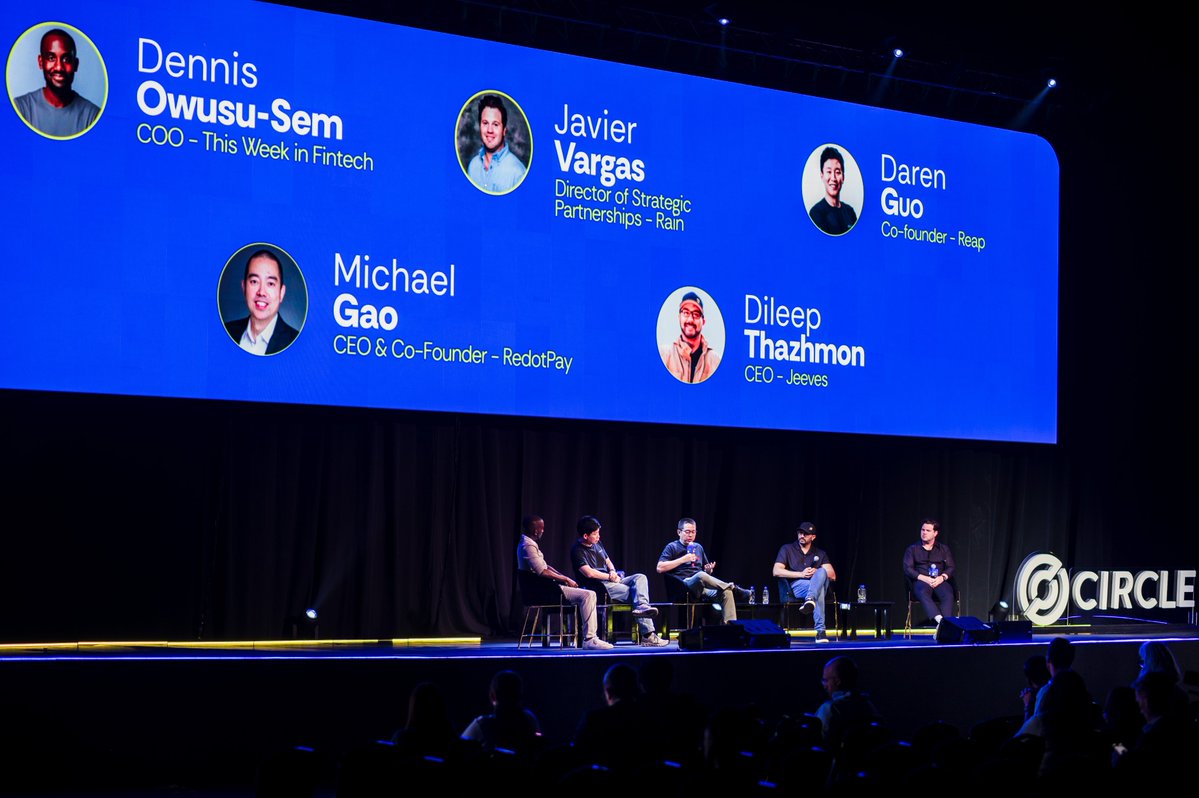 RedotPay's tweet photo. “The real value of stablecoin payments comes down to being faster, cheaper, more global, and more convenient.”

At Stablecoin Conference LATAM, Michael Gao our CEO & Co-Founder joined the panel "From Cards to Yield: Scaling Stablecoins in Everyday Payments."

His take: in emerging markets, the driver isn't yield, it's utility. With 7M+ users across 100+ markets, adoption is moving fast for everyday stablecoin payments. 📈