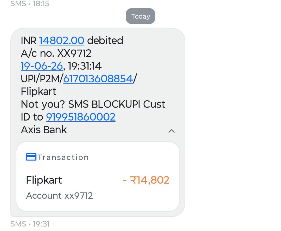 Chandandr1996's tweet photo. I order a mobile from Flipkart that is Samsung a36 it's failed but you guys deducted 14802 from my account why even though ordered and even payment failed still you guys deducted from my account 
@AxisBankSupport https://t.co/Z4I5YT4gdP