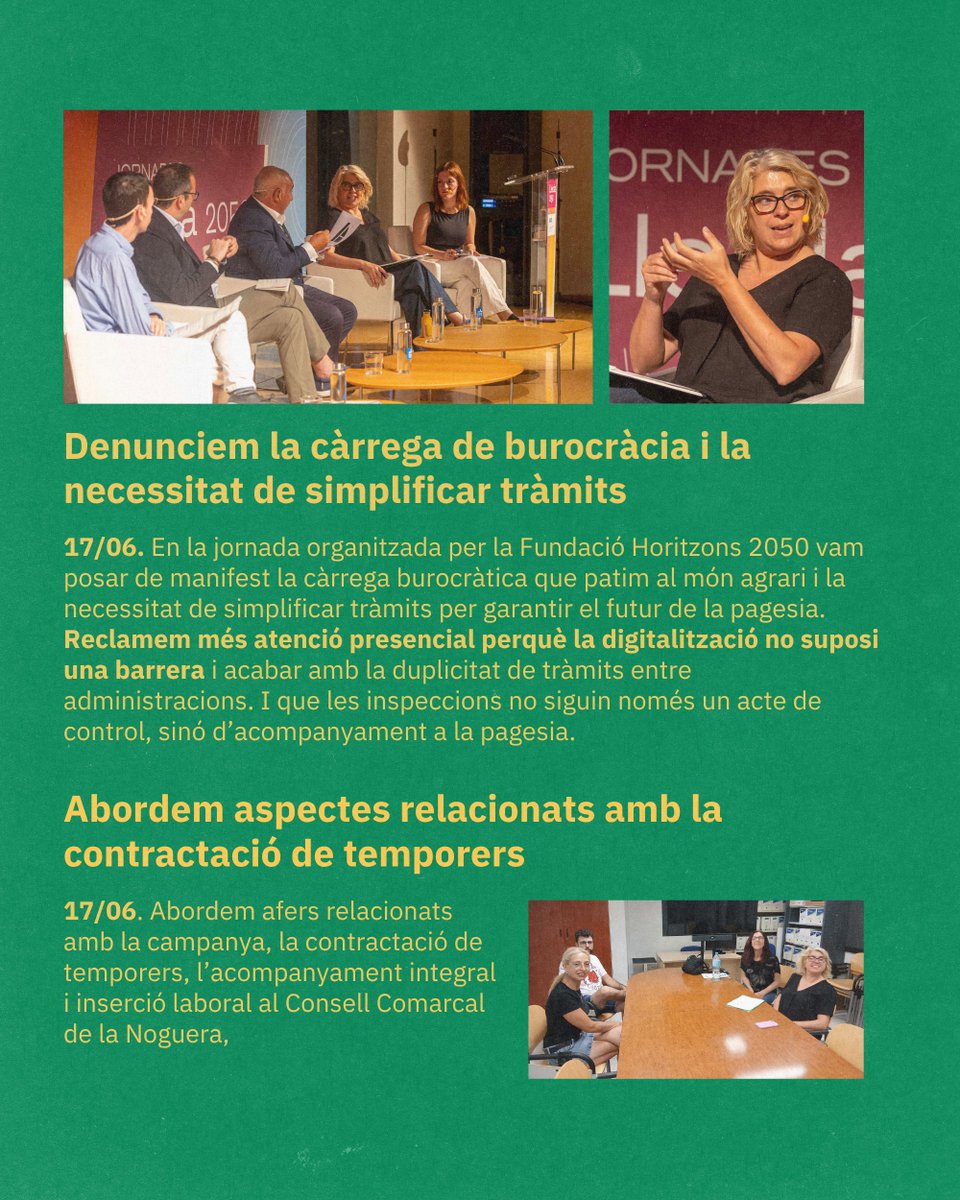 uniopagesos's tweet photo. 🗣️Jornades, formacions... aquí us deixem un breu resum d'algunes de les accions sindicals que hem dut a terme durant les últimes setmanes.

Seguim treballant! https://t.co/hoThfuFqeu