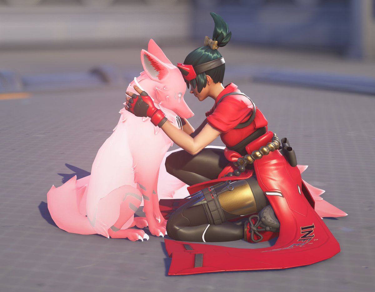 NixLupus31's tweet photo. Just a reminder Kiriko's Kitsune already exists in many different colours on her Owl skins so it would be no work at all to at least colour match it to the skin https://t.co/uVvuOucchw