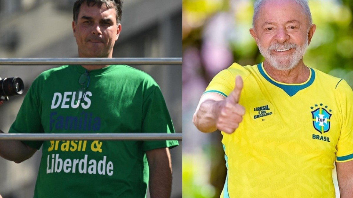 opovo's tweet photo. Briga pela amarelinha, Flávio fala em "camisa do Bolsonaro"; Lula quer esquerda de verde e amarelo     

Leia mais em: https://t.co/Tpp79LhlmO 

Direita e esquerda disputam os significados do uso da camisa verde e amarela https://t.co/MTiypKOXPT