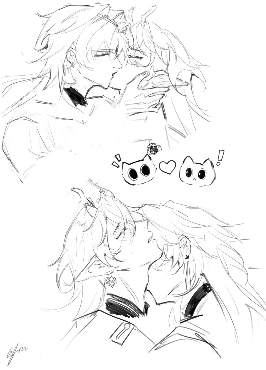 lotusarchivist's tweet photo. Learning how to draw kissing with #renheng https://t.co/PIrOeLCRZT