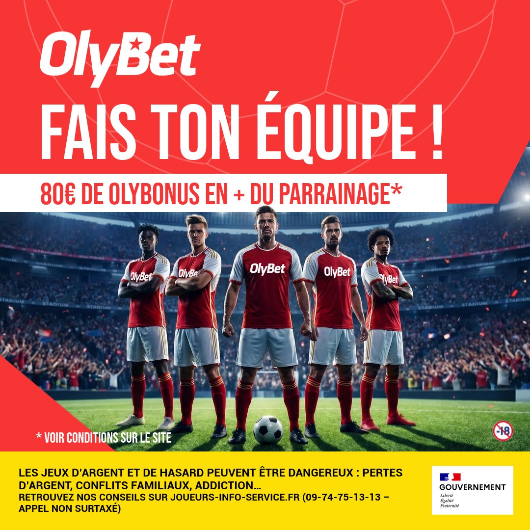 OlyBetSportFR's tweet photo. Recrute ton XI de départ !
🎁 + tu parraines d'amis, + tu reçois de OlyBonus 
👉 https://t.co/agt9diRbbd

⚡ JEU CONCOURS : 10x10€ de OlyBonus à gagner !

RT ce post, commente ton pseudo OlyBet et tente de gagner 10€ de OlyBonus !

TAS le 22/06 https://t.co/FSkqUTVwcn