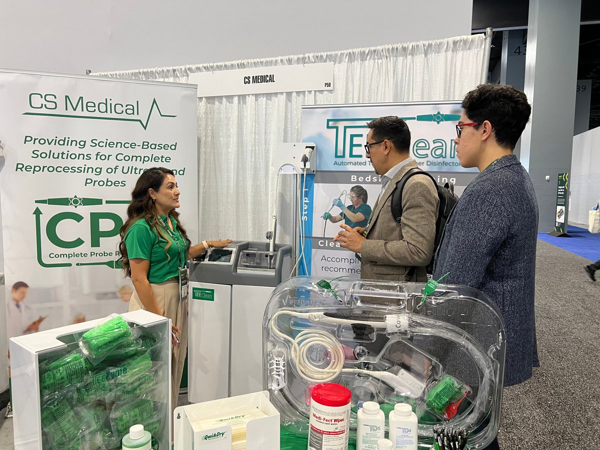 CSMedicalLLC's tweet photo. Before #WHXMiami closes, visit booth P58 to see Ethos® and TEEClean® in action, explore TPorter® and Probe Valet™, and talk with our team about bringing Complete Probe Reprocessing® to healthcare facilities worldwide.

#WHXMiami #CSMedical https://t.co/M0CyM4QAAn