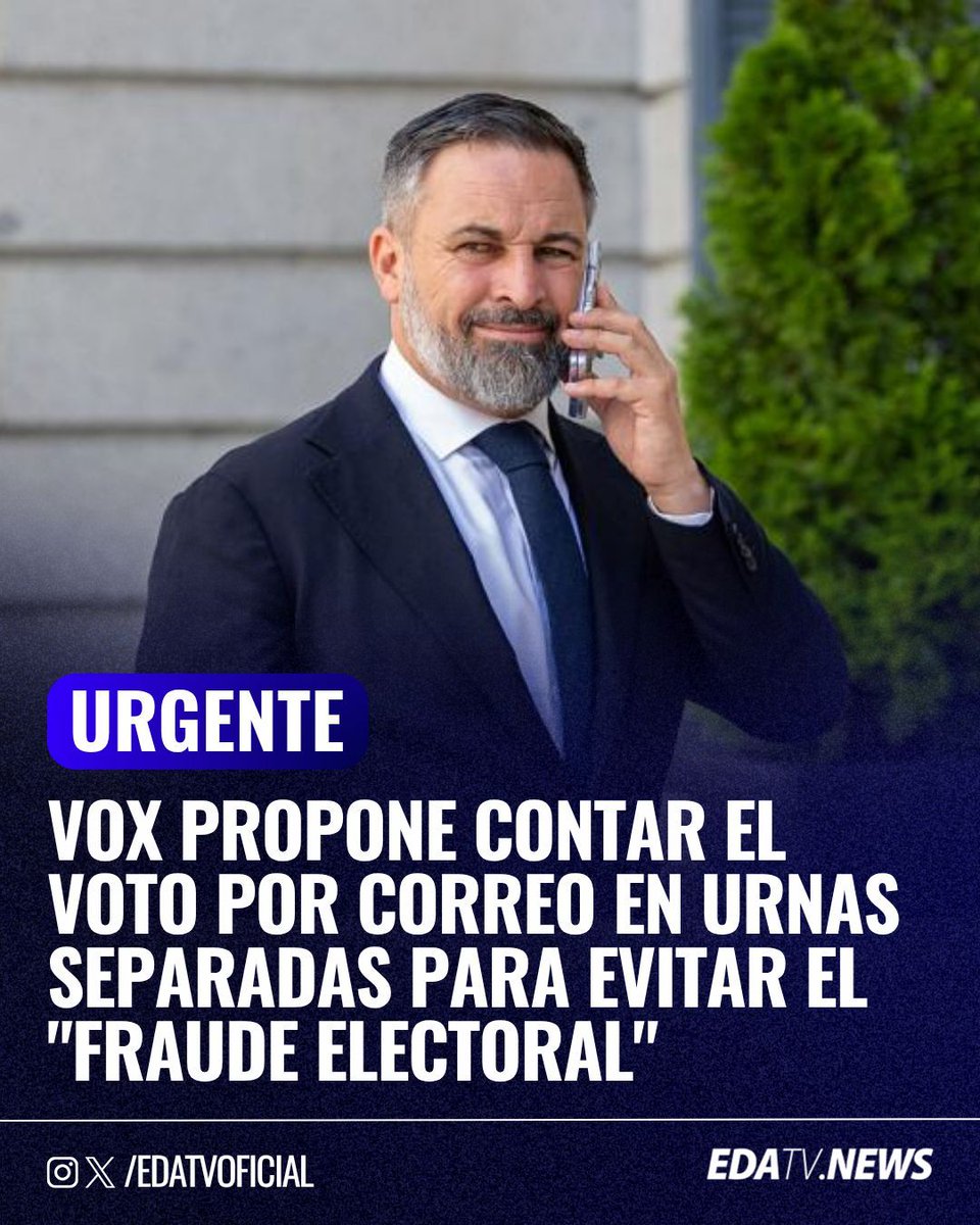 edatvoficial's tweet photo. ‼️🇪🇸 | @Vox_es propone en el Congreso una reforma legal para que el voto por correo se cuente por separado en urnas separadas y evitar el "fraude electoral". Una medida de transparencia que el sanchismo no tiene ningún interés en aprobar. https://t.co/TPtMfpGHjH