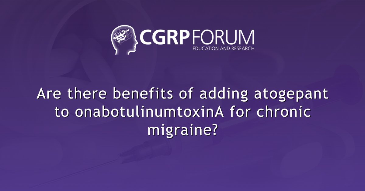 cgrpforum's tweet photo. Symptom freedom remains a major challenge in #chronicmigraine. Phase 3 UNCHAINED data presented at #AHSAM 2026 suggest combining anti-CGRP and #botulinumtoxin therapies may help patients achieve more completely symptom-free days. Read more: https://t.co/ViVeN97T12

#CGRP #gepants https://t.co/oJbLFdvCaX