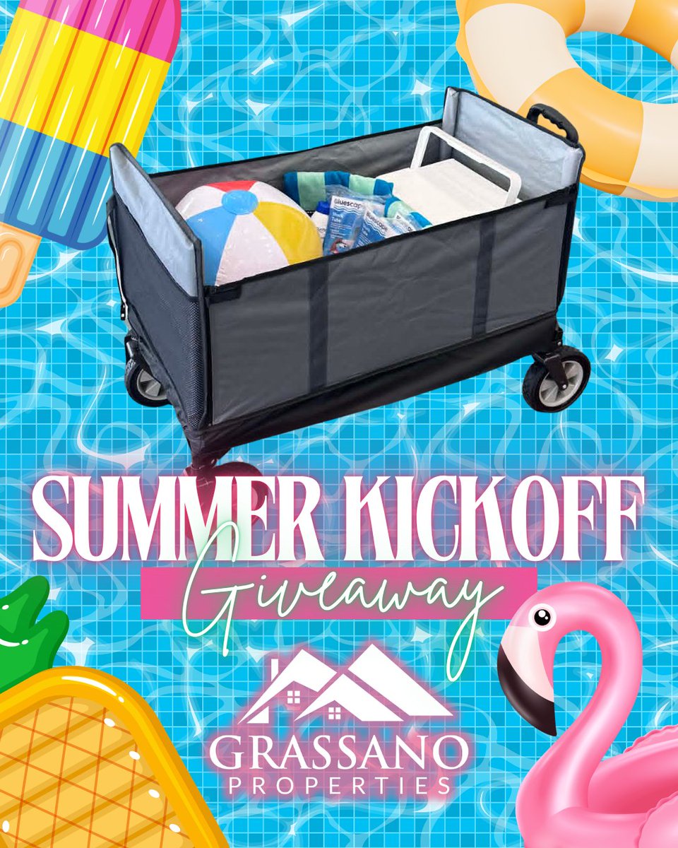 grassanoprops's tweet photo. ☀️🏖️Summer officially begins this Sunday!

To kick off a season full of pool days &amp; sunshine, we're giving away the ultimate Summer prize package! All Lubbock residents are automatically entered to win, &amp; we'll be announcing our winner this afternoon. Good luck! 🎉☀️ https://t.co/JggzRUnbOa