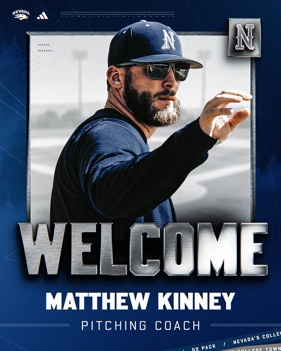 NevadaBaseball's tweet photo. Got our guy!

Welcome to the Wolf Pack’s new pitching coach, Matthew Kinney!

➡️ https://t.co/Pf7FYjMxqE

#BattleBorn https://t.co/cs6kdF1OJR