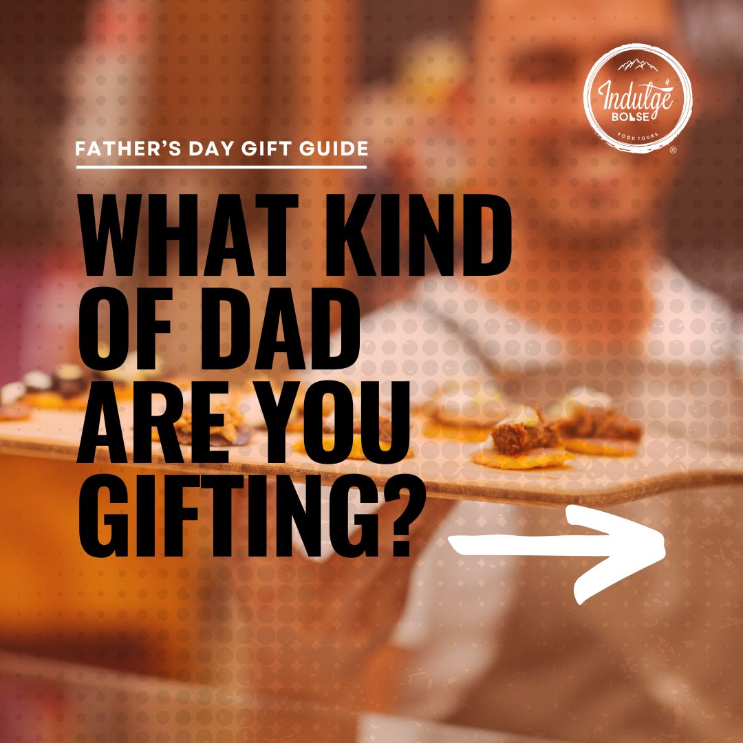 IndulgeBoise's tweet photo. Shopping for:

🍔 Foodie Dad
📜 History Buff Dad
🏙️ Architecture Dad
🚴 Adventure Dad
🤷 "I don't need anything" Dad

Give him Indulge Boise.

Gift cards are 10% off through Father's Day with code DADINDULGES.

https://t.co/QQZ6vJiYLN

#IndulgeBoise #FathersDay #DADINDULGES https://t.co/LljblROKBt