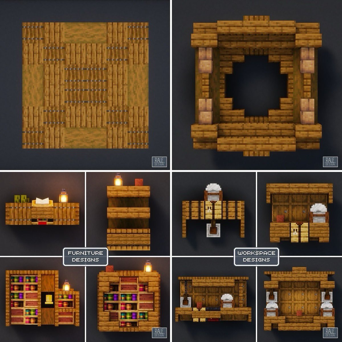 RaleDesign's tweet photo. Minecraft Spruce Decoration Designs
 #minecraft #mc #minecraftbuilds #minecraftdesigns #minecraftinspiration #minecraftdecoration

⬇️ Download my Builds on Patreon (bio) https://t.co/Kr17OWXcZ5