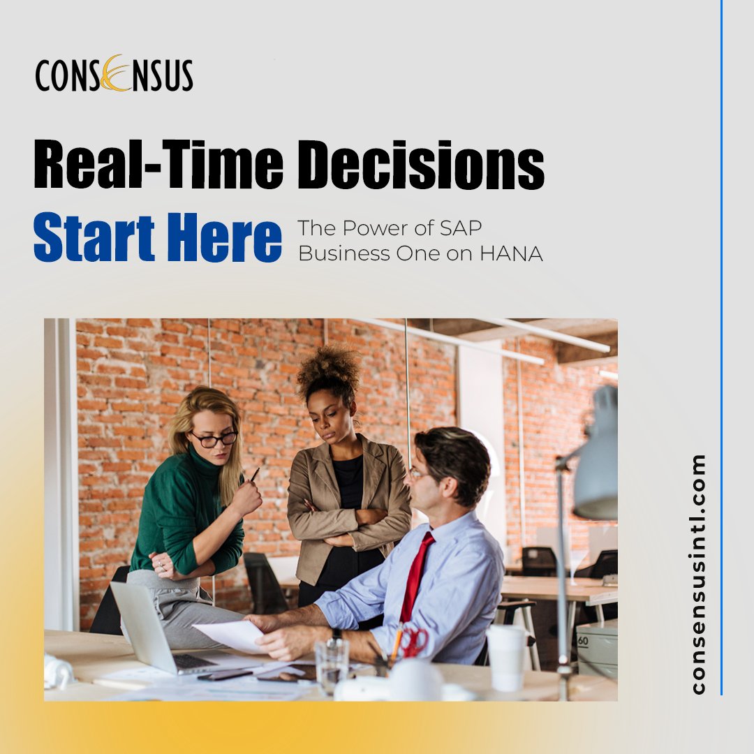 ConsensusIntl's tweet photo. SAP HANA also improves system performance, helping businesses manage increasing volumes of data without sacrificing speed or efficiency. 
#SAPHANA #SAPBusinessOne 

https://t.co/npy4m9zTF4 https://t.co/QYuOJ1D3tQ