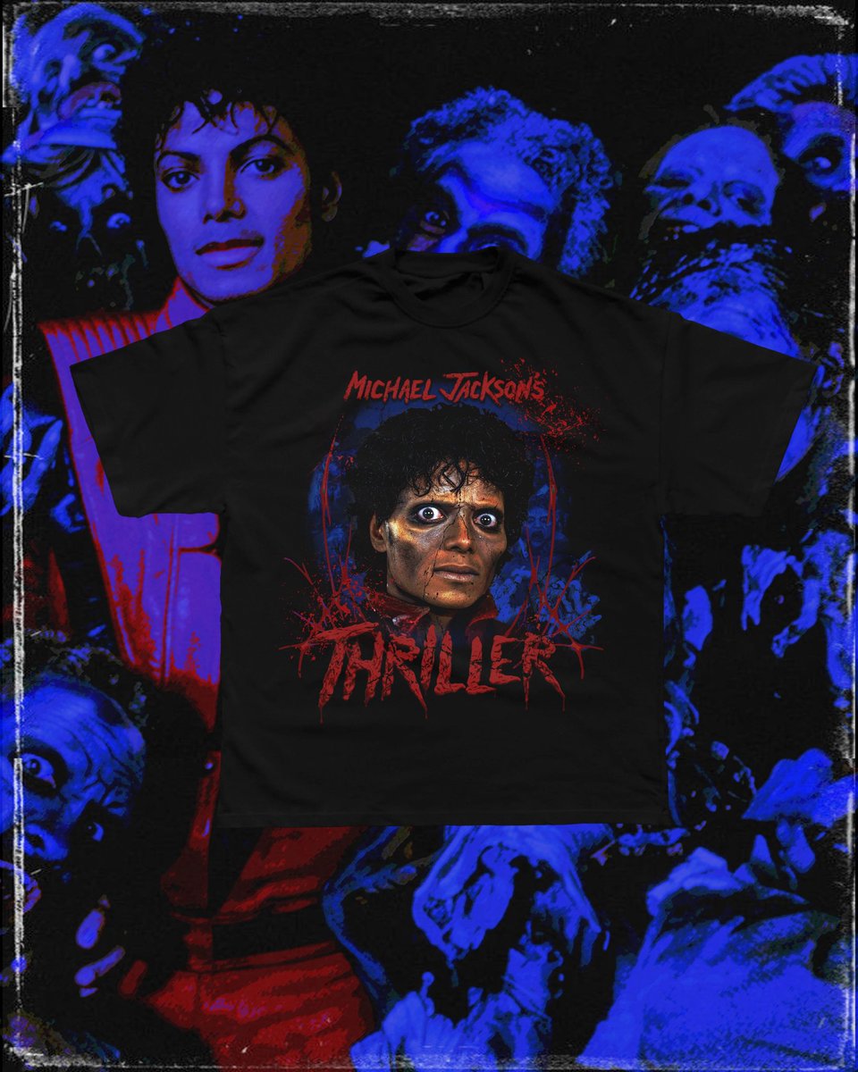 animoartem's tweet photo. Michael Jackson Thriller T-Shirt 🩸- Coming soon to https://t.co/FfmVKBAEuW https://t.co/cA90GfaZCn