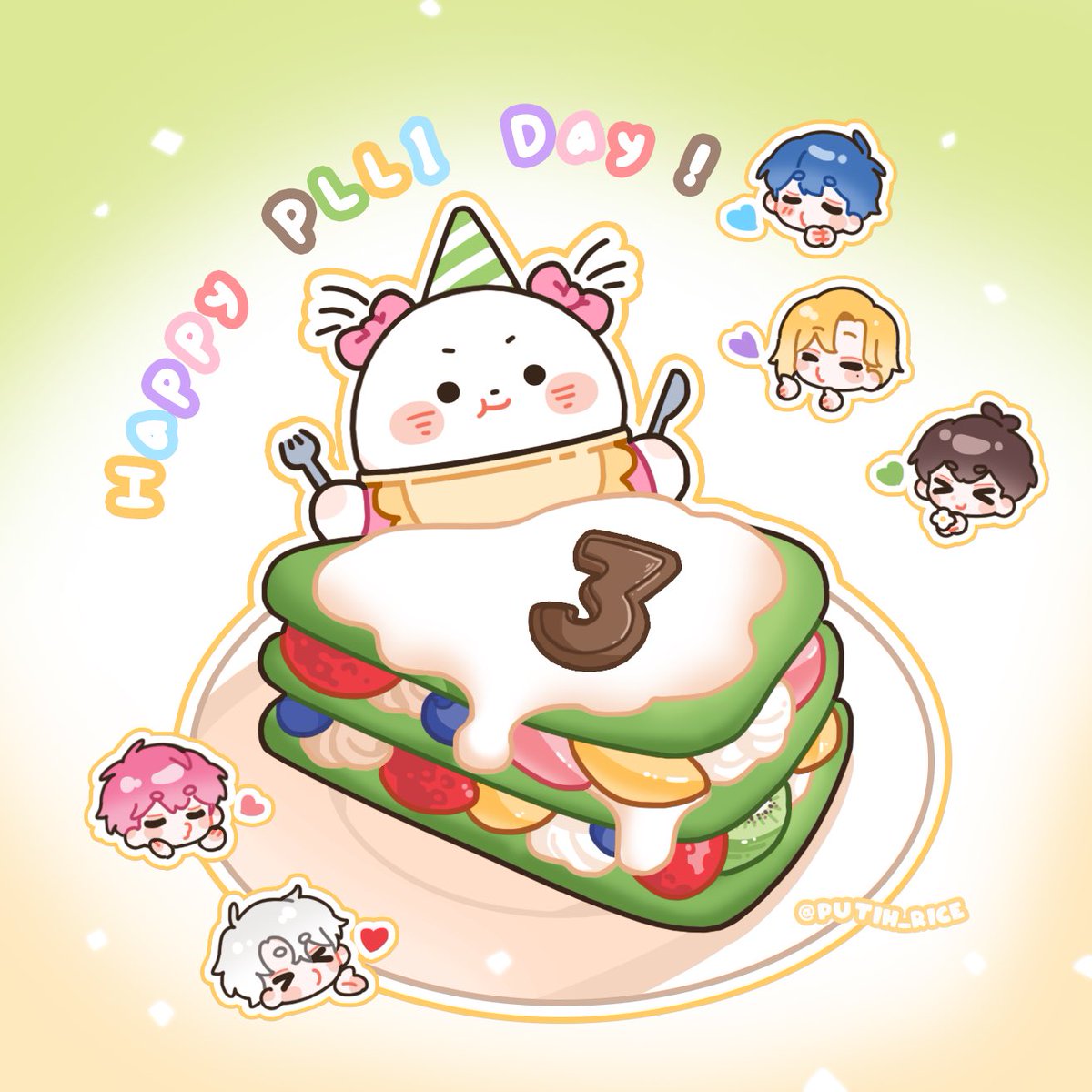 putih_rice's tweet photo. 💙💜💗❤️🖤🎂
Happy PLLI Day!!
#PLLI_3rd_Anniversary 
#PLAVE #플레이브 #PLLI https://t.co/qo8hXild07