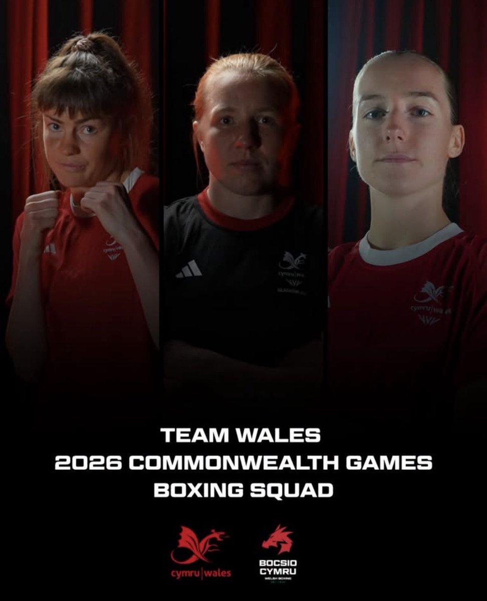 ThePunchersPod's tweet photo. ๐๐๐๐๐ ๐๐๐ ๐๐๐๐ฟ!!
Team Wales Women's Boxing Squad for the
2026 Commonwealth Games:
Helen Jones - 54kg
Niamh Brookes - 51kg
Rosie Eccles - 70kg
#WelshBoxing | ๐ธ @WelshBoxing https://t.co/ktfImnhipN