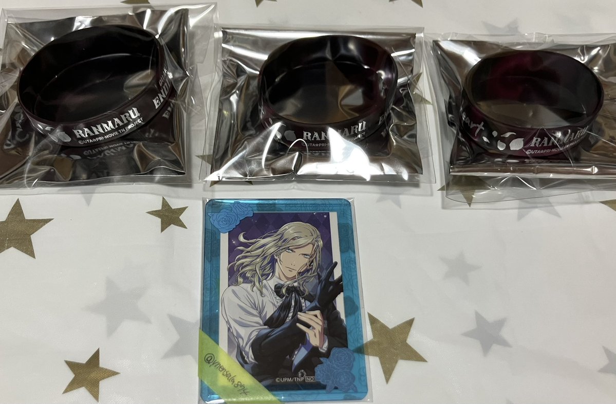 ynensala874's tweet photo. 【交換】うたプリ タブナイ カルライ パス風カード ステッカー ラバーバンド ラババン 千葉

譲→蘭丸.藍 (TRttRランレイ.神愛.GS.Tシャツ)

求→各種カミュ(ラババン神戸優先)/ステッカー ライブロゴ xxxx (画像4枚目参照)

20日現地手渡し可能です。(お時間要相談)よろしくお願いいたします。 https://t.co/hCKzflujaq