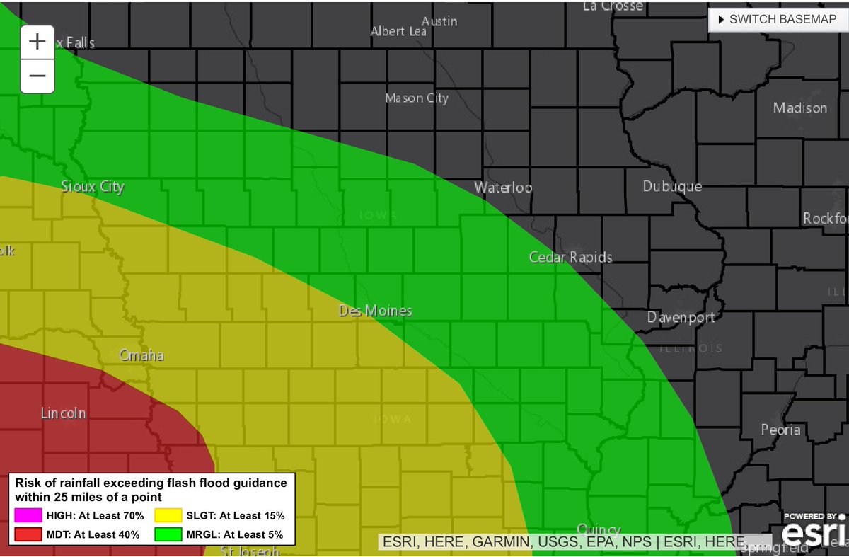 WeatherIowaX's tweet photo. Heads up, Iowa: Heavy rain and flash flooding will be a concern this weekend across parts of Iowa. https://t.co/IX4OGNa9Zs
