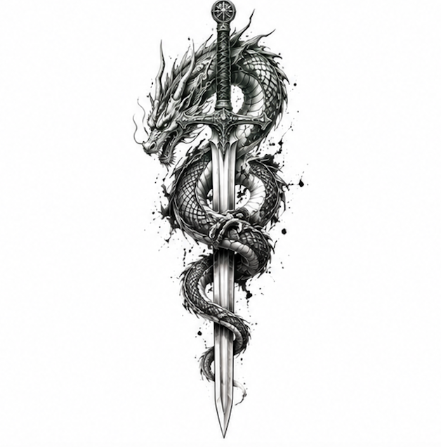 InkDNA_AI's tweet photo. ⚔️ A sword can win battles.
🐉 A dragon can rule legends.
#DragonAndSword #DragonTattoo #Tattoo #InkDNA #Ink #FYP #Trending #TattooArt https://t.co/kOGVykk5wT