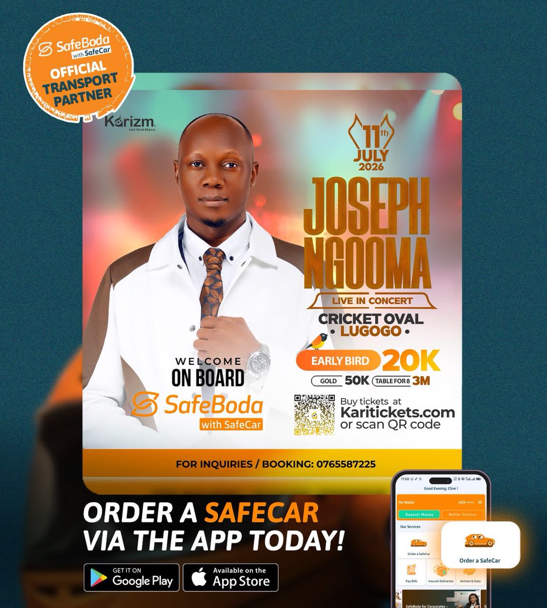 nalugwa_lilian's tweet photo. This July, we are gathering to worship, sing loudly and pretend we know all the lyrics until the chorus comes. 😂😂😂

Not even transport can stop you from attending this concert. @SafeBoda will be here to ensure that all of us travel safely. 

#JosephNgoomaLiveInConcert https://t.co/W4SI7GEF1A