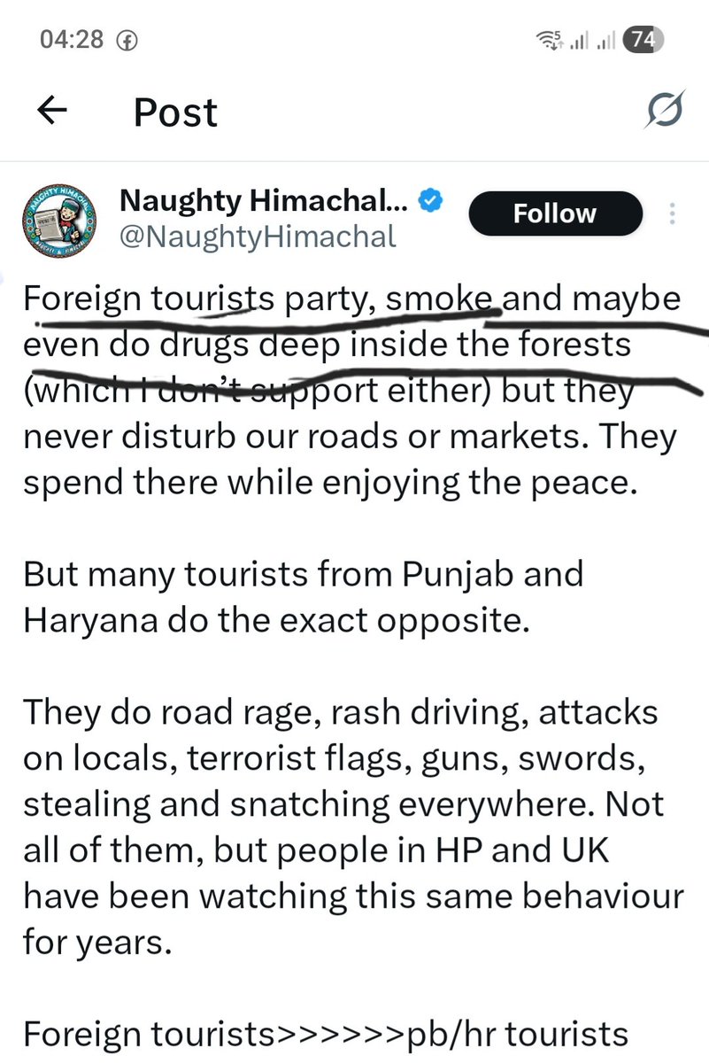 Panjaab131313's tweet photo. A Foreigner Abused, Scolded Locals In A Market in Shimla, No Local Dared To Touch Him, Imagine A Sikh Tourist Here? 
Locals Would Have Pounded Over Him,
Reason Is Foreigners Throw Dollars And Do Rave Parties And Money Hungry Maggi Sellers Tolerate BS Like A Slave.

😂😂 https://t.co/Ii0WpqkHUZ