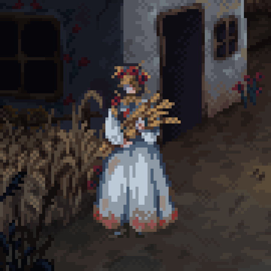 Sylvia_Voolf's tweet photo. #pixelart Sister of Harvest🌾 https://t.co/Rxcxa7uyXl