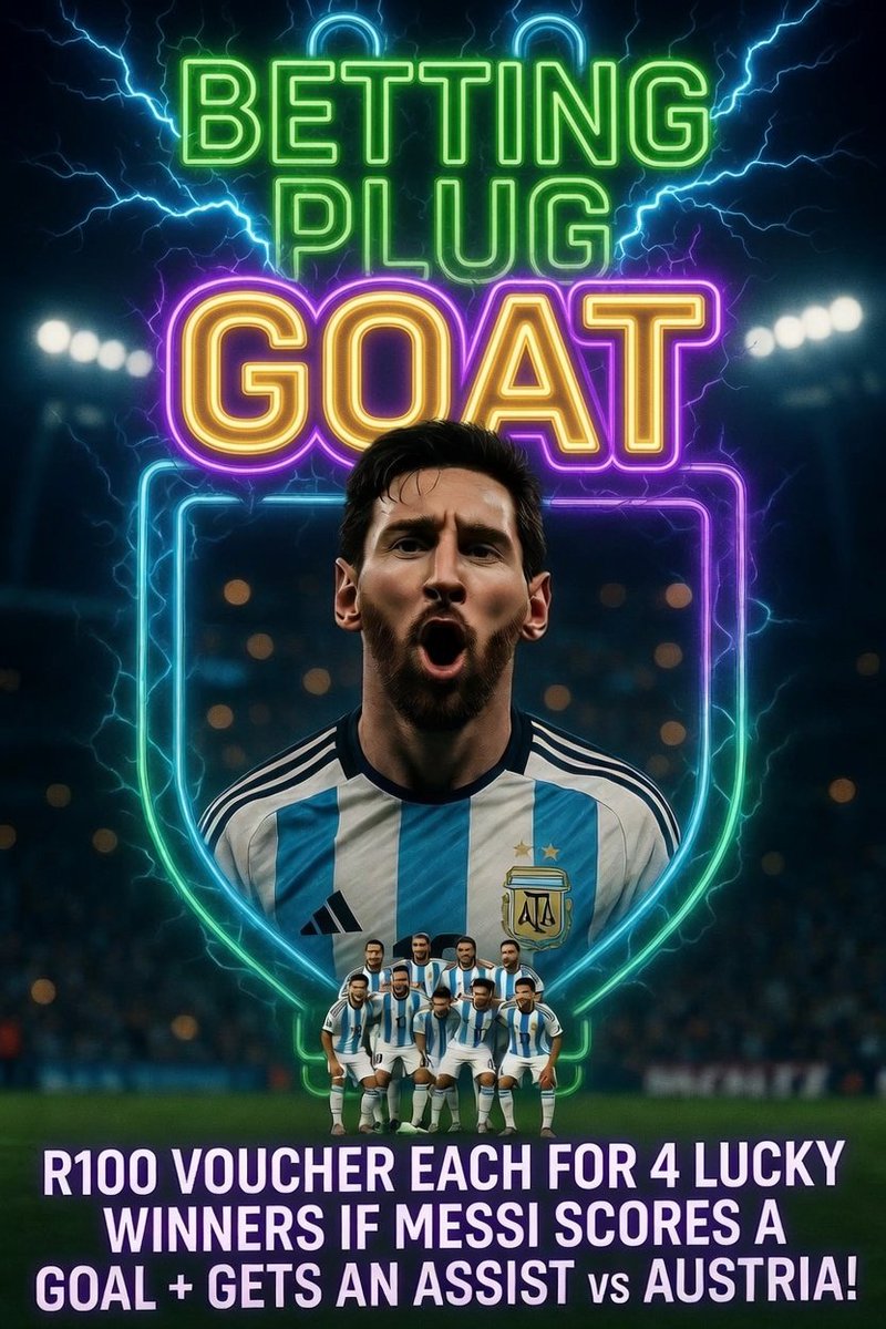 bettingPlug's tweet photo. The GOAT Plug R400 for grab 

Enter now!!! 

Retweet &amp; raise your hand for a boost
 
#BettingPlug https://t.co/hhll15CcRd