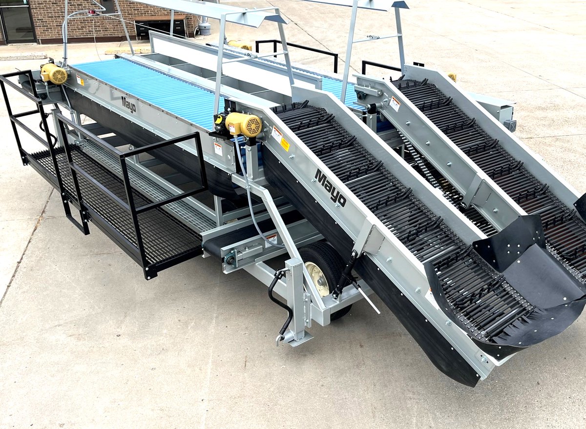 MAYOMFG's tweet photo. Growers and Processors have great ideas and the Mayo design and production teams puts those ideas into action. Improve your potato handling, preparation and shipping with your ideas integrated. See our website at https://t.co/n2X0PEandR and our videos on YouTube. https://t.co/whsnTBuF2q