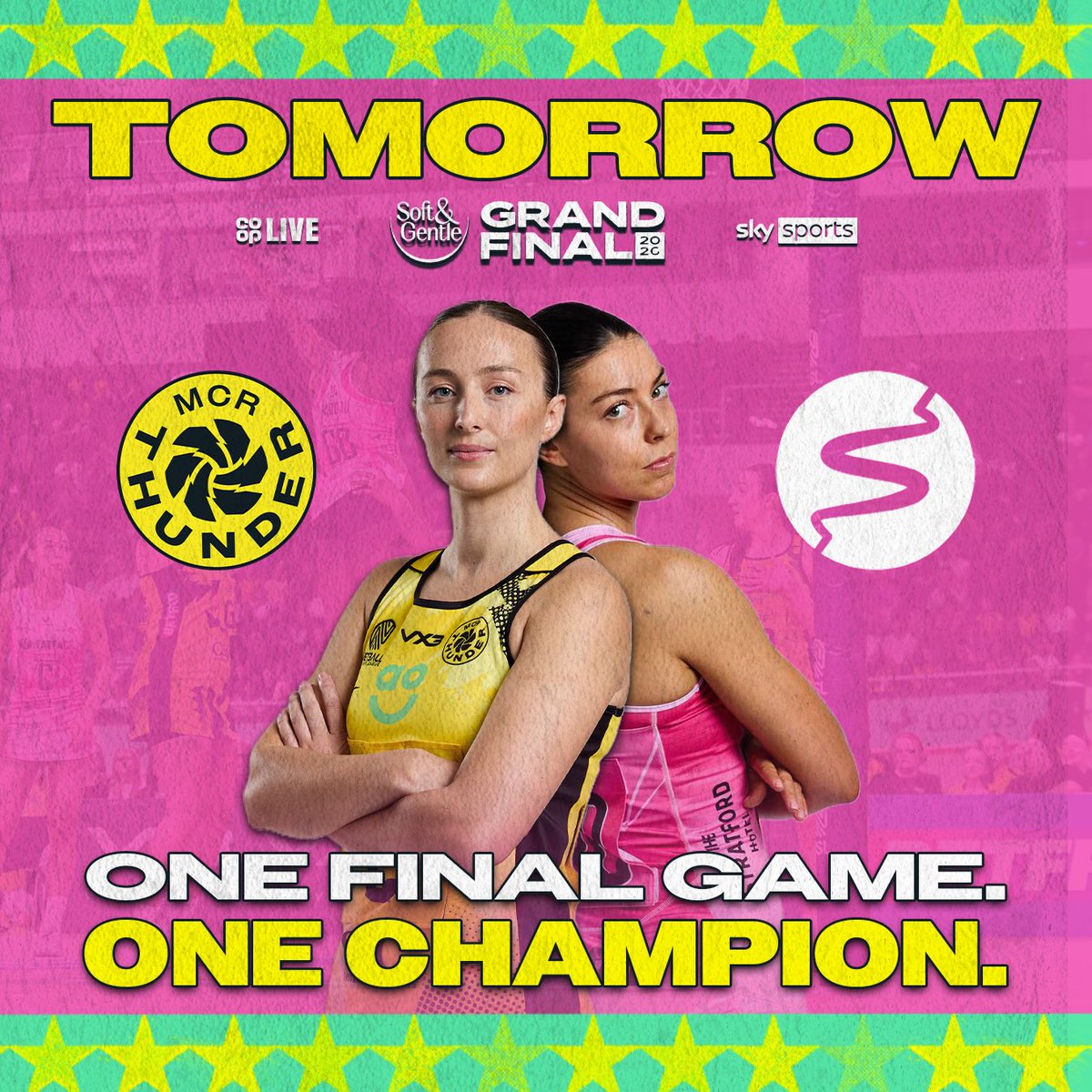 thundernetball's tweet photo. The day is almost here 🤩⚡️

What are your score predictions for the big game? https://t.co/DwNFl2VSik
