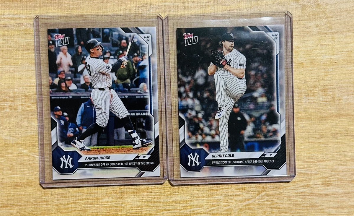gk112288's tweet photo. Topps NOW到着!
Judgeのサヨナラ弾、Coleの復帰登板😎
Judgeの復帰を待ってます😌
#ToppsNOW https://t.co/Ylh2RxKHvD