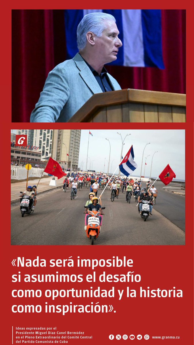 SuanyTorresPre2's tweet photo. Cuba resistirá y vencerá a pesar de las dificultades. 
#YoSigoAMiPresidente
#UnidosXCuba
#CubaEstáFirme https://t.co/amgpFd0mfy