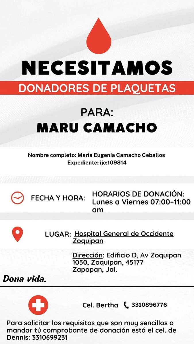 ErandiSanF's tweet photo. Se solicita apoyo urgente para una  amiga, ojalá nos puedan apoyar donando o compartiendo. Se agradece mucho. 🙏🏼🙏🏼🙏🏼

Gente del área metropolitana de Guadalajara, Jalisco.  Gracias!!!. 

@Trafico_ZMG https://t.co/yjwfREt3yT